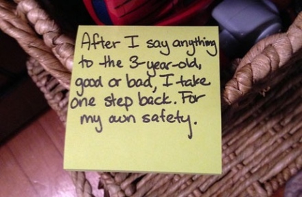 Egy apa meg egy csomag Post-it