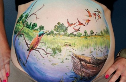 Művészet a pocakokon!