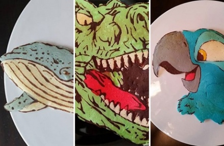 Kizárt, hogy így ne induljon jól a reggel: palacsintaművészet a tányéron!