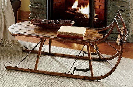 A globális felmelegedés előnye: szánkóból szuper bútorok!