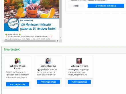 „Móra - Montessori- Nyereményjáték”