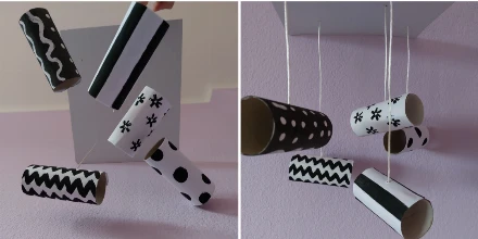 Így készíts kiságyforgót a babaágy fölé