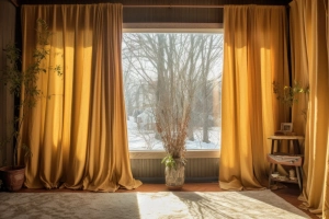 téli táj bentről a lakásból 