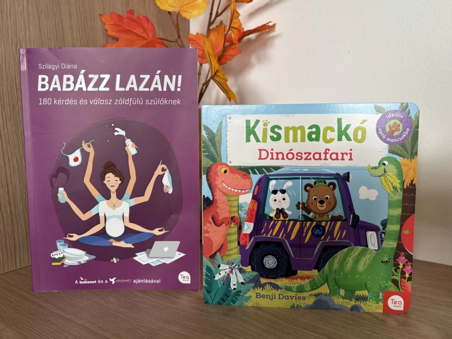 Babázz Lazán! és Kismackó Dínószafari #könyv #könyvajánló #babázz lazán #Babázz lazán #dínószafari