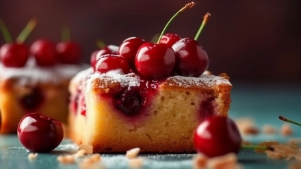 Puha meggyes bögrés süti: egyszerű és villámgyors recept